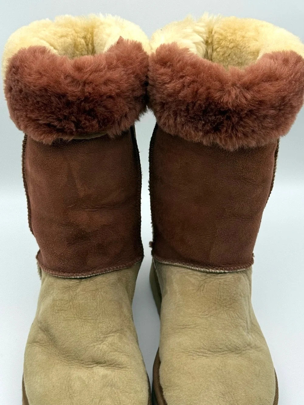Ugg Australia Classic Tall Boot 5818 Brown Colorblock Patchwork Vintage 2000s
